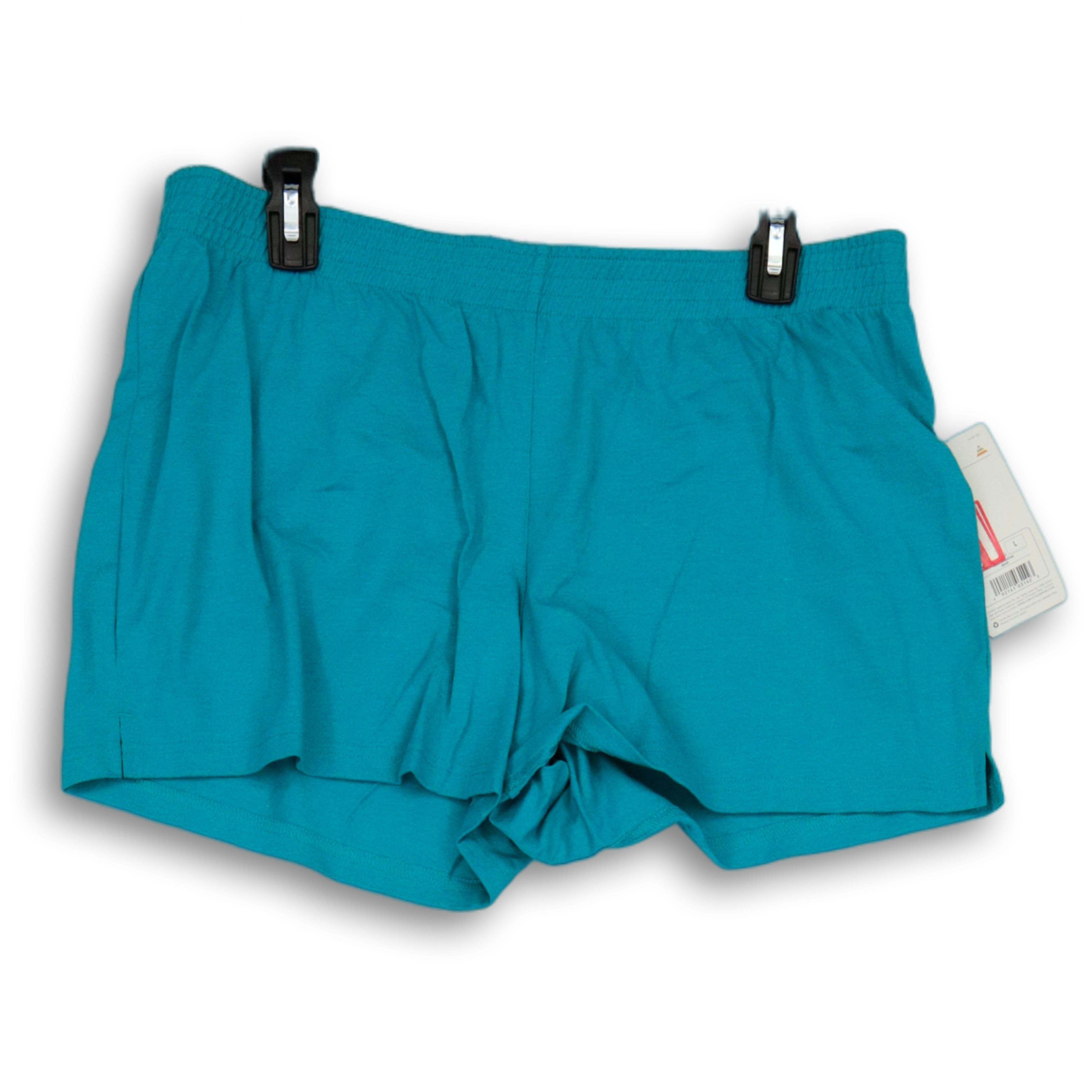 NWT Champion Womens Blue Elastic Waist Activewear Pull On Athletic Shorts Size L eBay