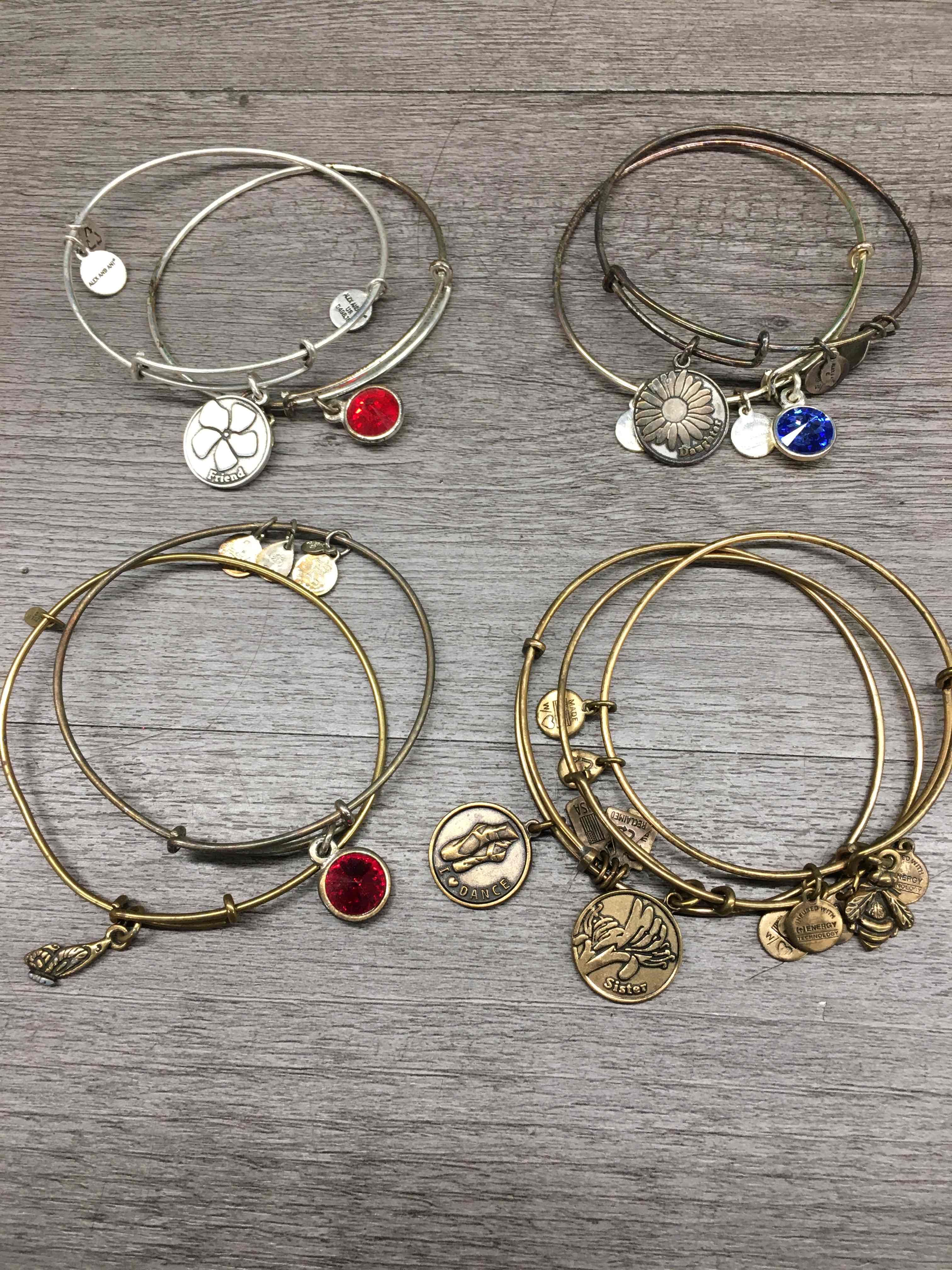 Alex & Ani Jewelry Lot Bracelets Sister eBay