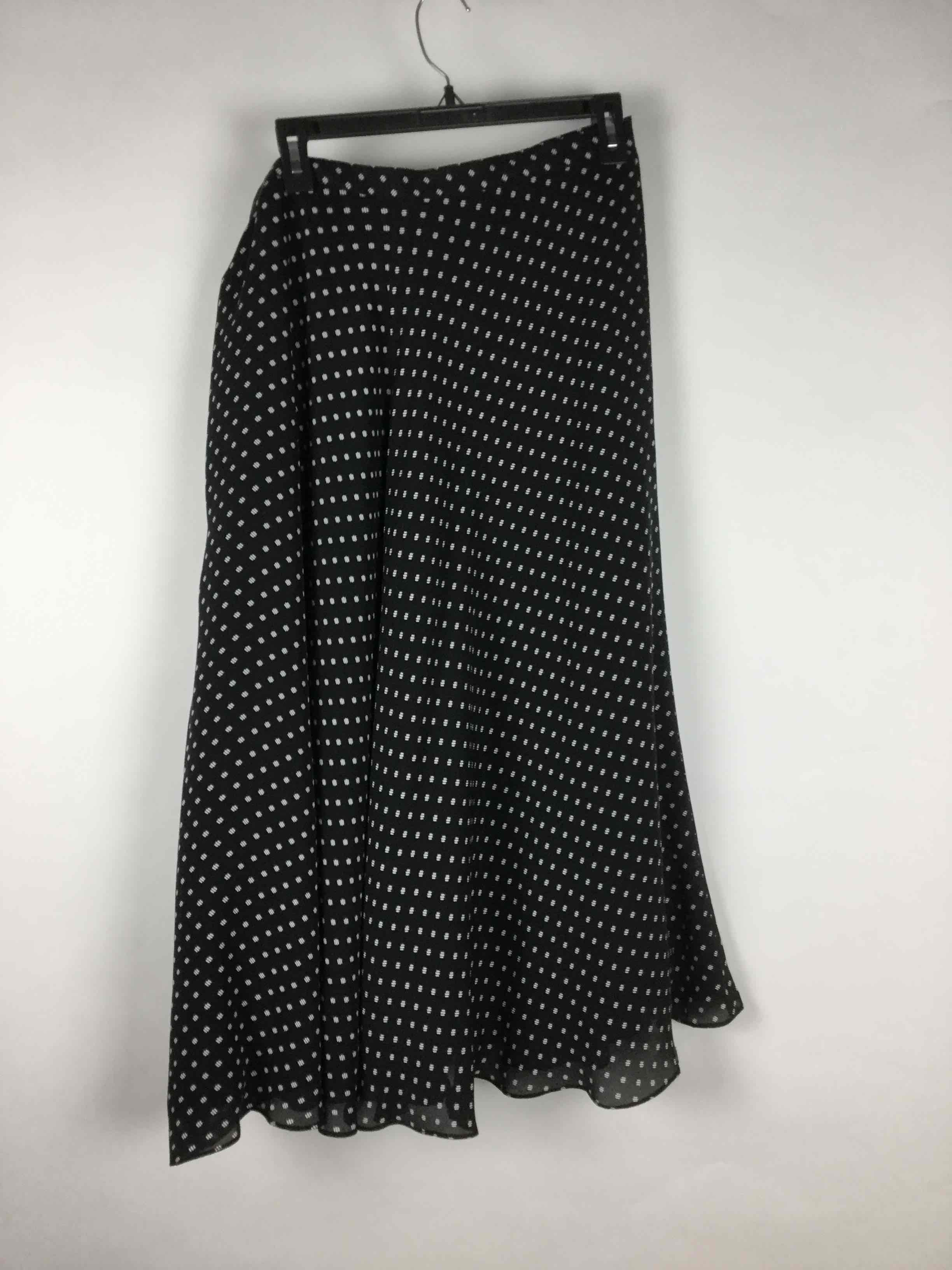 Jones New York Black White Petite Silk Maxi Skirt Size 14P | eBay