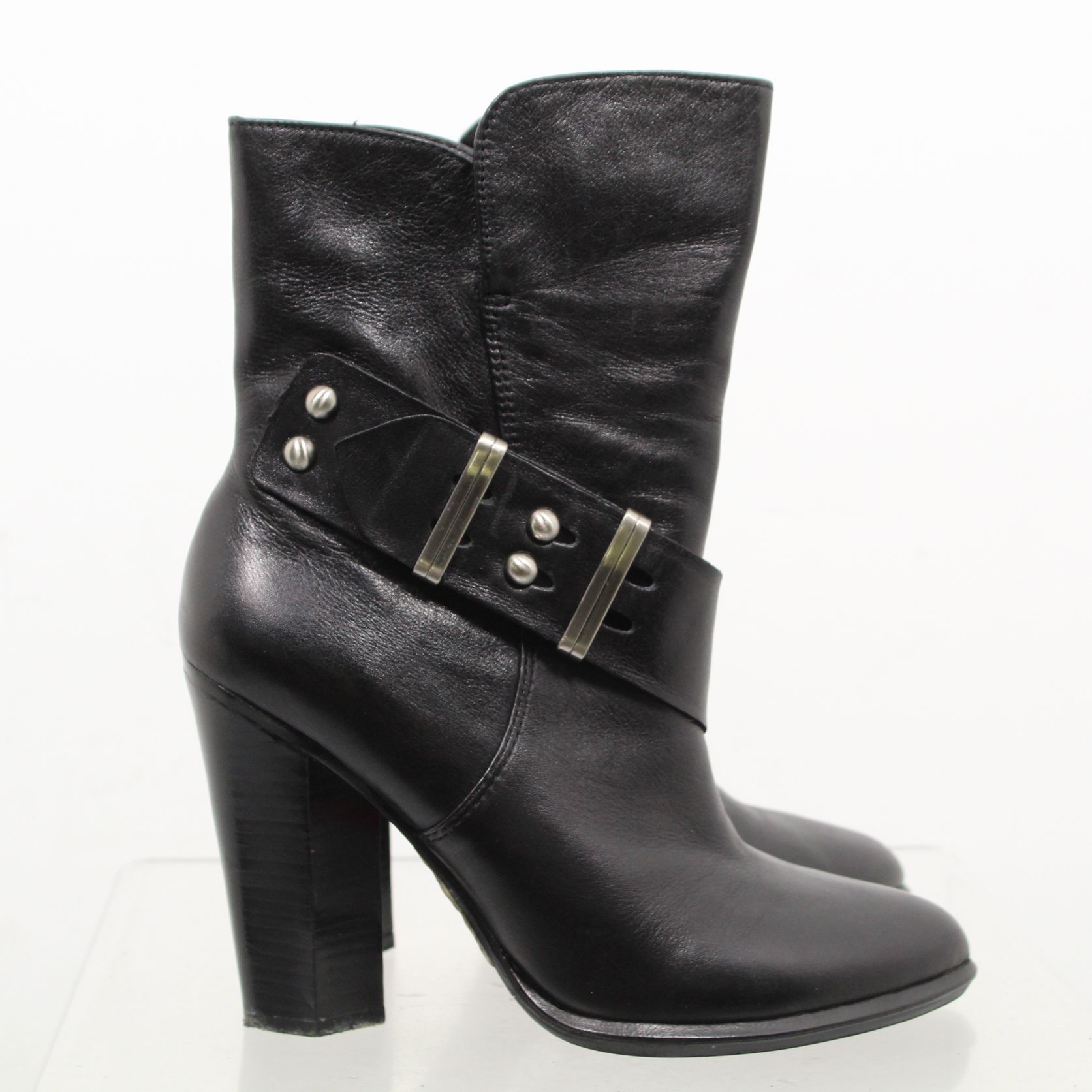 stiletto heel pointed toe ankle boots