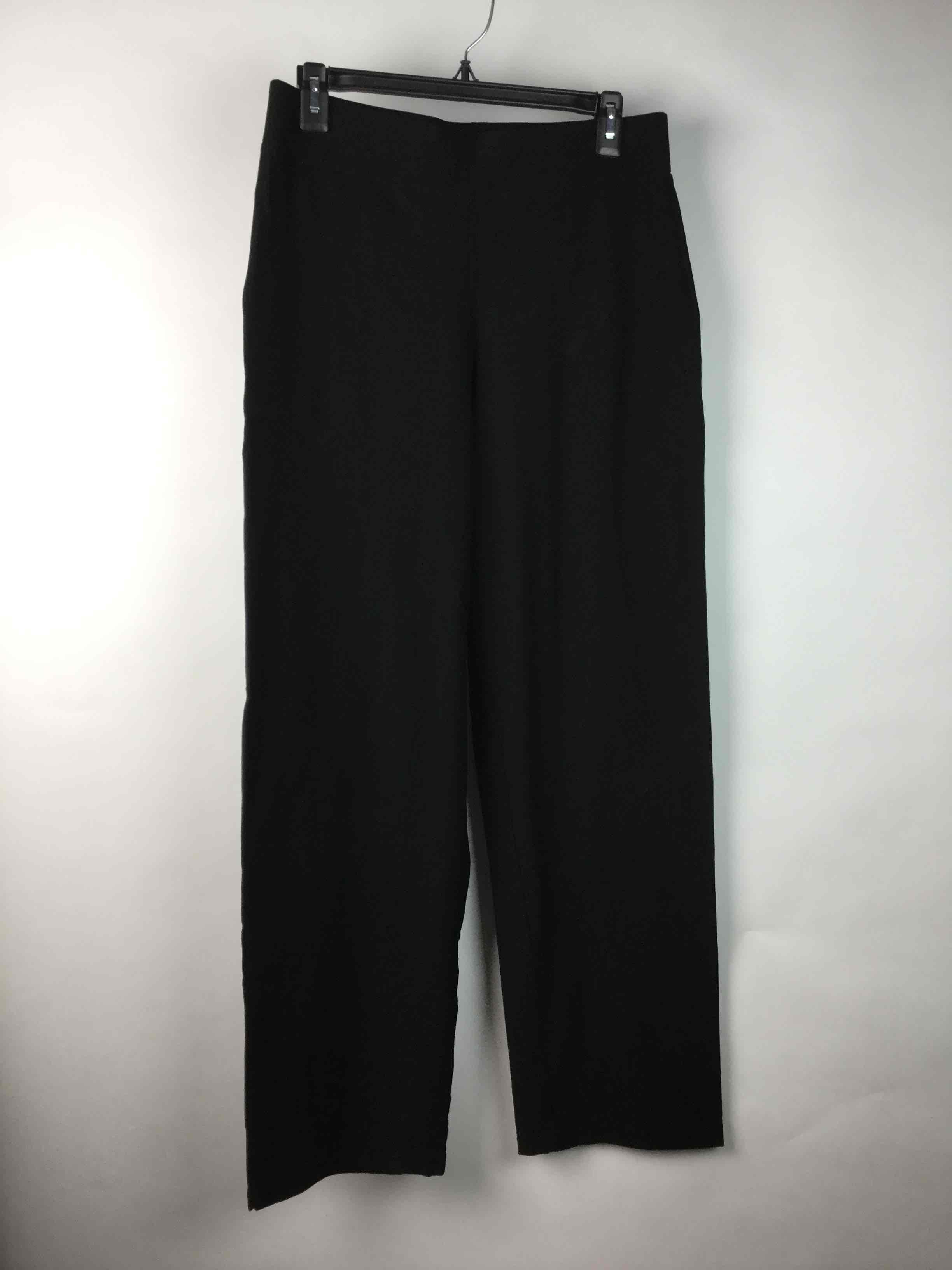 Eileen Fisher Black Mid Rise Straight Leg Loose Pants Size S | eBay