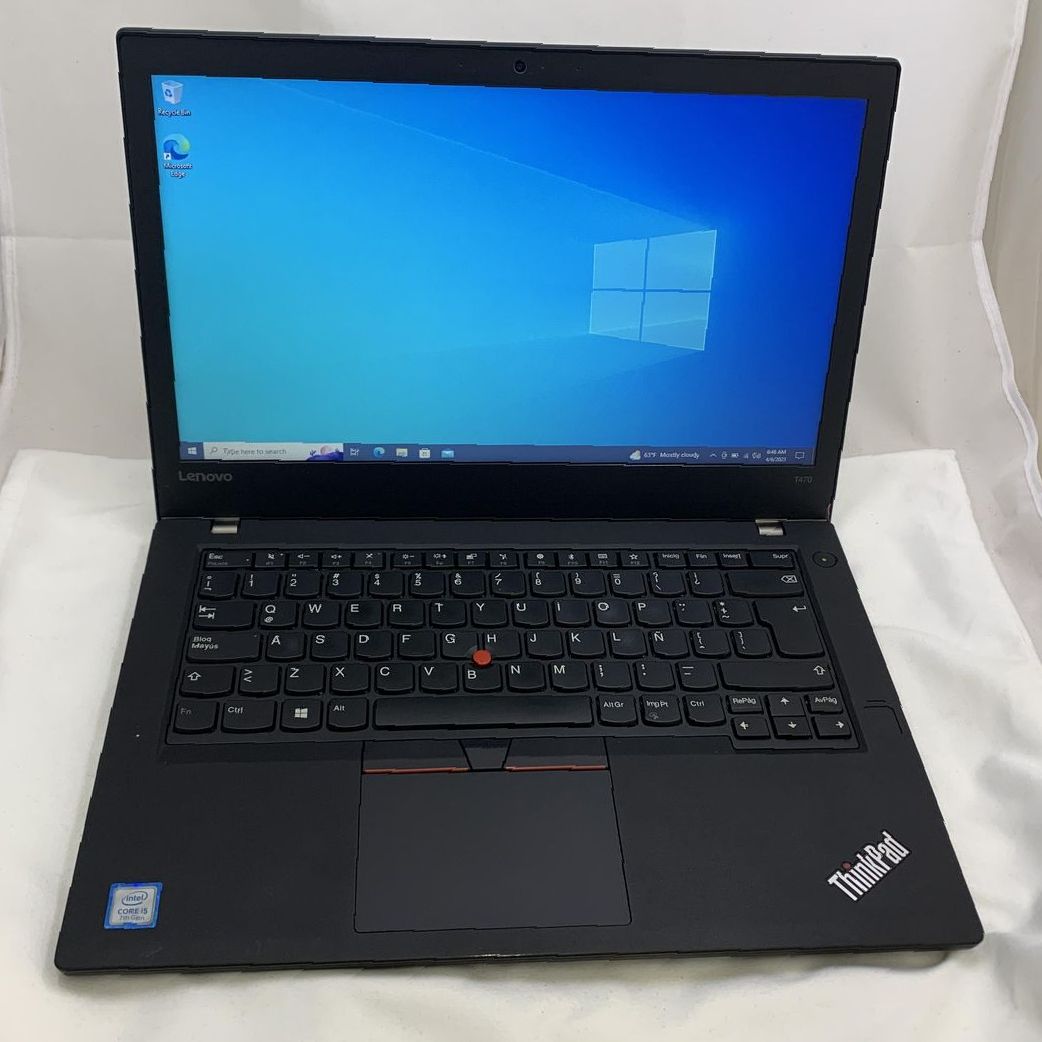 pic of 14" ThinkPad T470 Black Intel Core i5 7th Gen 2.50GHz 8GB RAM 240GB SSD LPT-1003